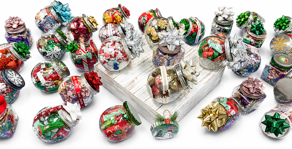 Holiday Candy Gift Jars